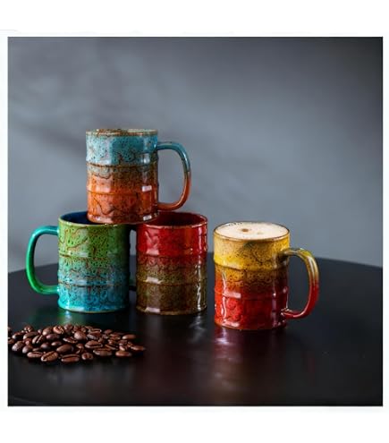 Amazon.com | Sierra 16 oz. Mug Set of 4 Assorted Multicolor